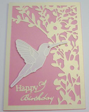 4 Butterflies and Humming Bird by Margaret Skinner