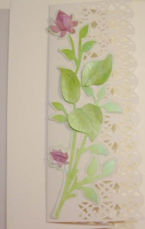 Lattice Edge Tall Card And Box Cameo Ready by Margaret Skinner