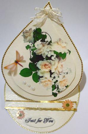 Tear Drop Easel Rose by Margaret Skinner