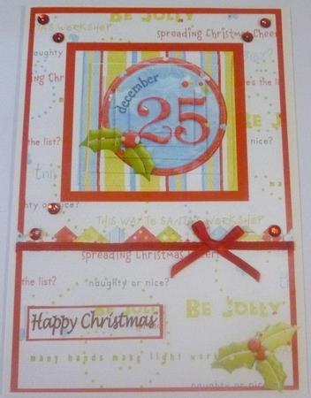 25th of December Christmas Pyramid Card by Margaret Skinner