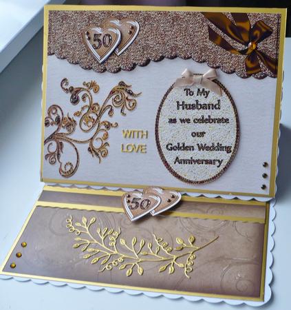 Husband/wife Golden Wedding Anniversary by Margaret Skinner