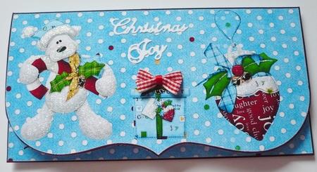 Beary Christmas Money Wallet by Margaret Skinner