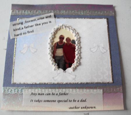 Frosty Christmas Tree Gatefold Insert by Margaret Swaby