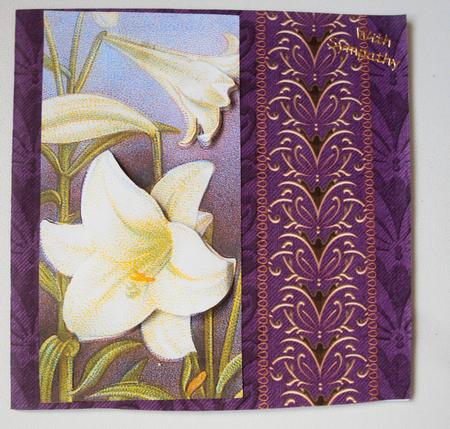 Royal Damask Background (aubergine) by Margaret Swaby