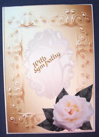 Special Occasion Blank Card with Rose by Margaret Swaby