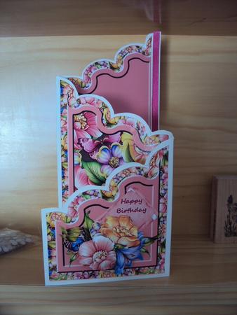Floral Cascade Card by Margaret Swaby