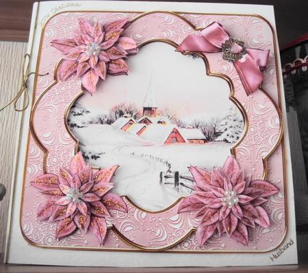 Pink Church Pink Poin Picture 8in Decoupage Cf Kit by Margaret Swaby
