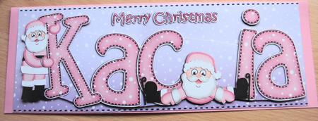Xmas Large Dl Kacia Quick Card N 3D Decoupage by Margaret Swaby