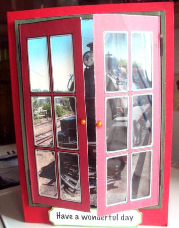 Through My Window Steam Train by Margaret Swaby