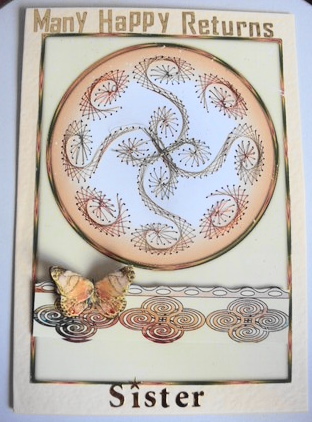 Lacy Butterfly Card Front by Margaret Swaby