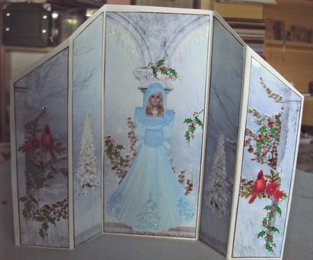 A4 the Snow Maiden -theatre Fold Card by Margaret Swaby
