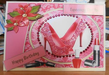 Lovely Pink Shoes and Makeup by Margaret Swaby