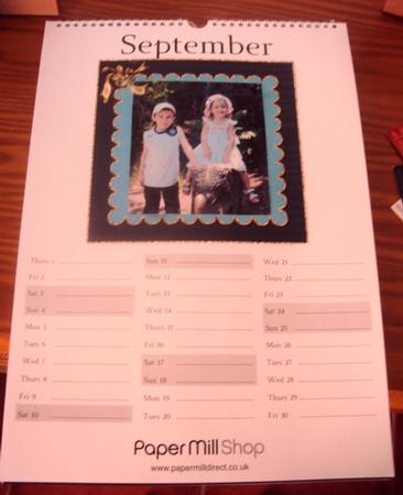 Scalloped Edge Card Base Card Front with Bow & Label 1 by Margaret Swaby