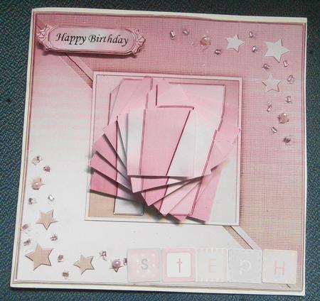 17th Metallic Age Quick Card with Twisted Pyramage by Margaret Swaby