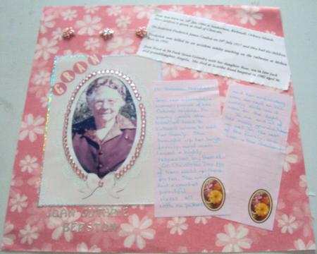 A4 Pearls and Lace Card Front by Margaret Swaby