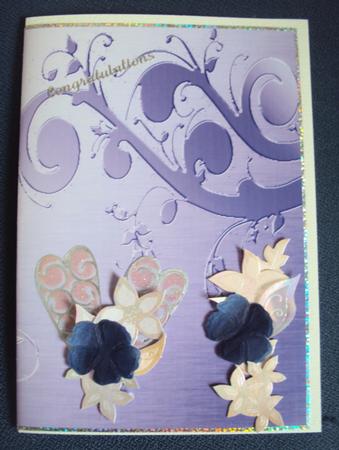 Flowers with Diamonds Matching Backing Paper by Margaret Swaby