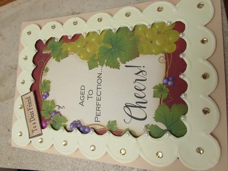 Wine Lover A4 Topper by Margaret Swaby