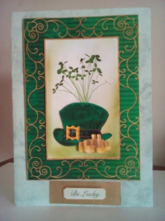 Patricks Card by Margaret Swann