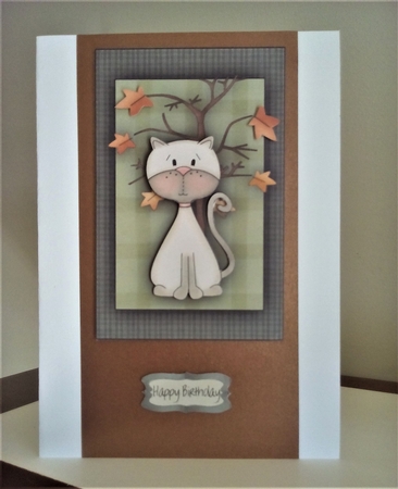 Fall Autumn Cat by Margaret Swann
