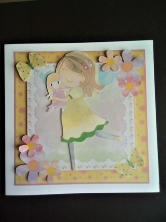 I Love My Dolly, Mini Birthday Card Kit by Margaret Swann