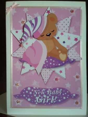 Sleepy Head Baby Girl Bear by Margaret Swann