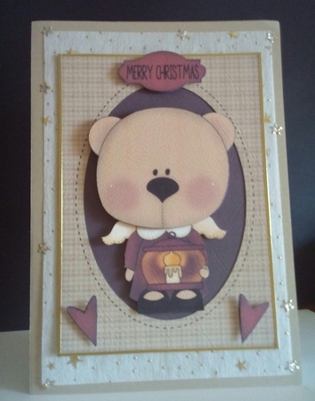 Angel Bear Aperture Card by Margaret Swann