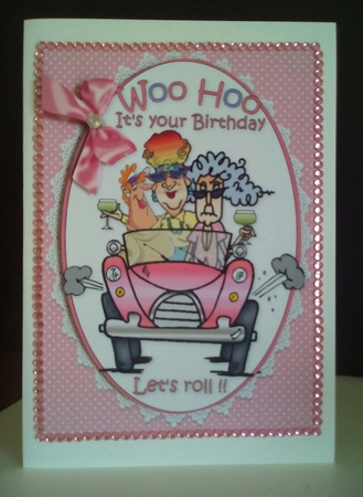 Stella and friends are ready to roll quick card by Margaret Swann