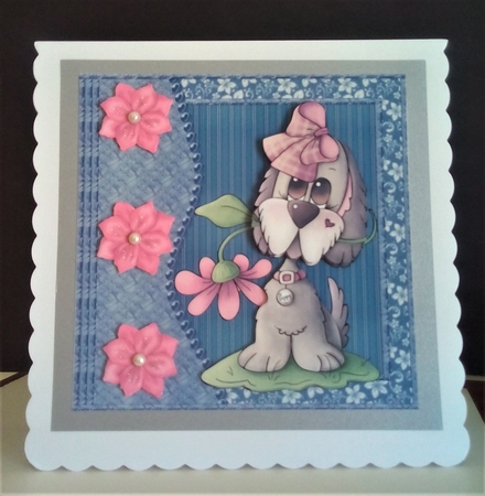 Poppy pooch card front 1 by Margaret Swann