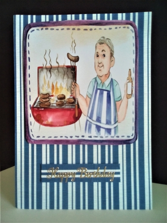 MATURE MALE COOK BBQ KING TOPPERS UNIVERSAL USE by Margaret Swann