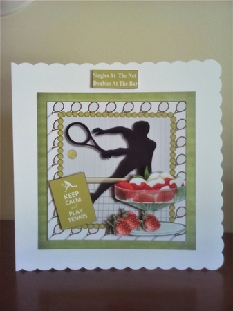 Tennis and Strawberries by Margaret Swann