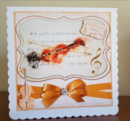 VIOLIN SWEET MUSIC BIRTHDAY UNISEX by Margaret Swann