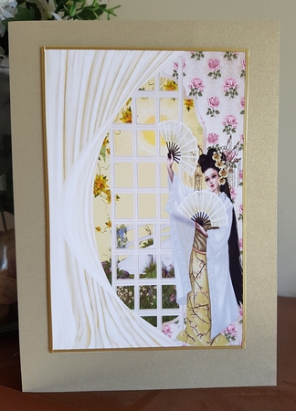Golden Geisha Floral by Margaret Swann