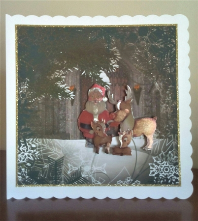 Winter Garden Quick Card Topper by Margaret Swann