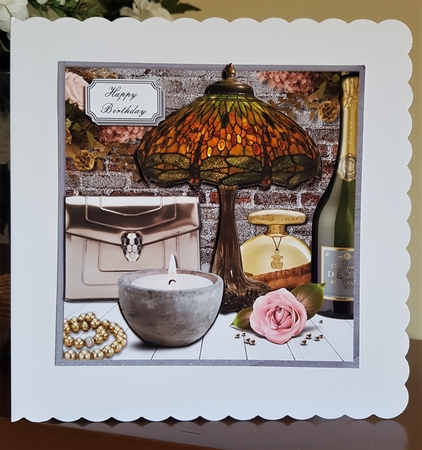 Beautiful Tiffany lamp and accessories by Margaret Swann