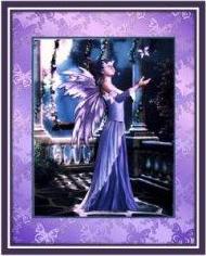 Blue Butterfly Fairy Decoupage by Margaret Tobin