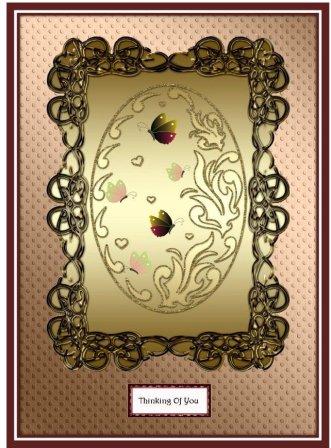 Roses and Metallic Lace Matching Backing Paper by Margaret Tobin