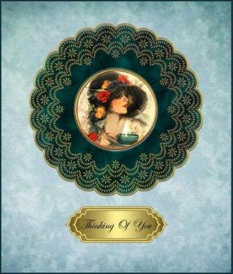 Tea Time Circle Camera Eye by Margaret Tobin