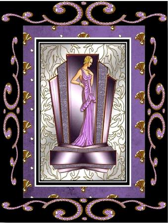 Art Deco Diamonds and Pearls Paper Kit by Margaret Tobin