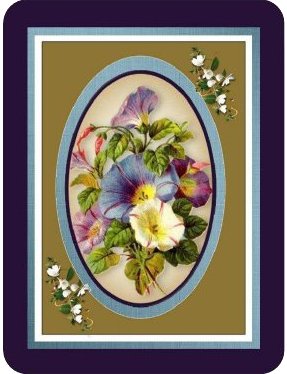 Gold Frames with Blossom in Corners by Margaret Tobin