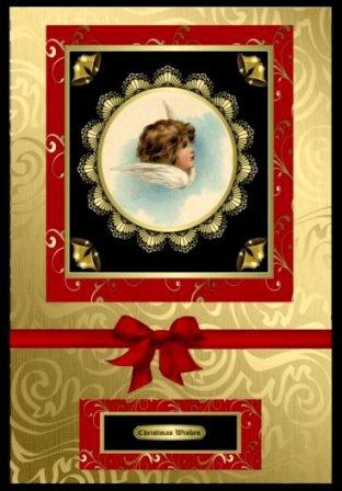 Little Christmas Angels Toppers (black) by Margaret Tobin