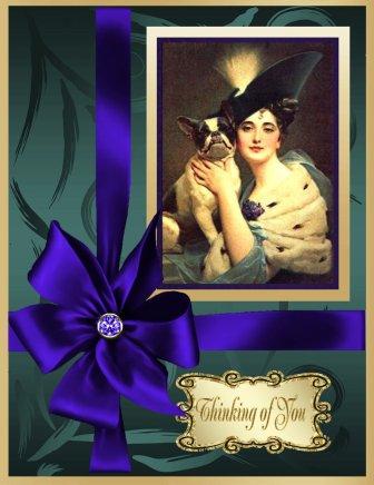 Thinking of You Dark Metallic Background 2 by Margaret Tobin