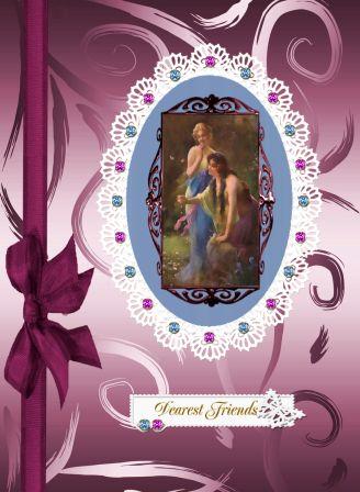 Thinking of You Metallic Background 10 by Margaret Tobin