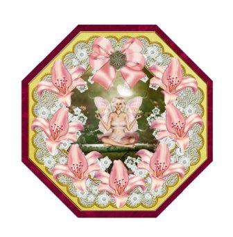 Pink Lily Lemon Octagon 8in Picture Shaker Frame Featured Gallery Photo