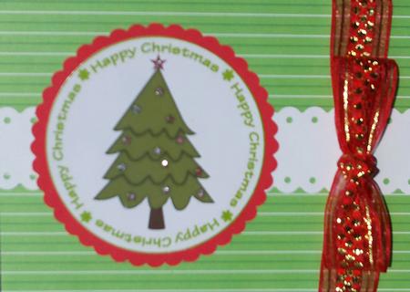 Set of Christmas Toppers with Seasonal Phrases by Margaret Jones