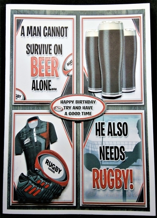 A Man Cannot Survive on Beer Alone Bumper Kit by Margarette Blakeborough