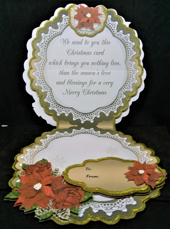 Christmas Stocking Shaped Easel Mini Kit-3 by Margarette Blakeborough