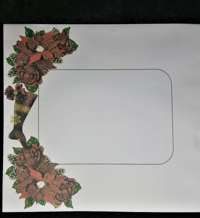 Christmas Stocking Shaped Easel Mini Kit-3 by Margarette Blakeborough