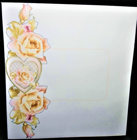 Romantic Roses - Double Hearts Easel Card Mini Kit by Margarette Blakeborough