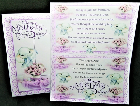 If mothers were flowers .......  Elephant 8x8 by Margarette Blakeborough