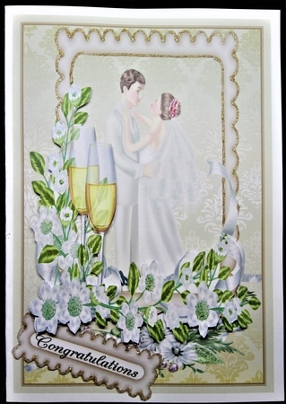Congratulations, Bride and Groom by Margarette Blakeborough